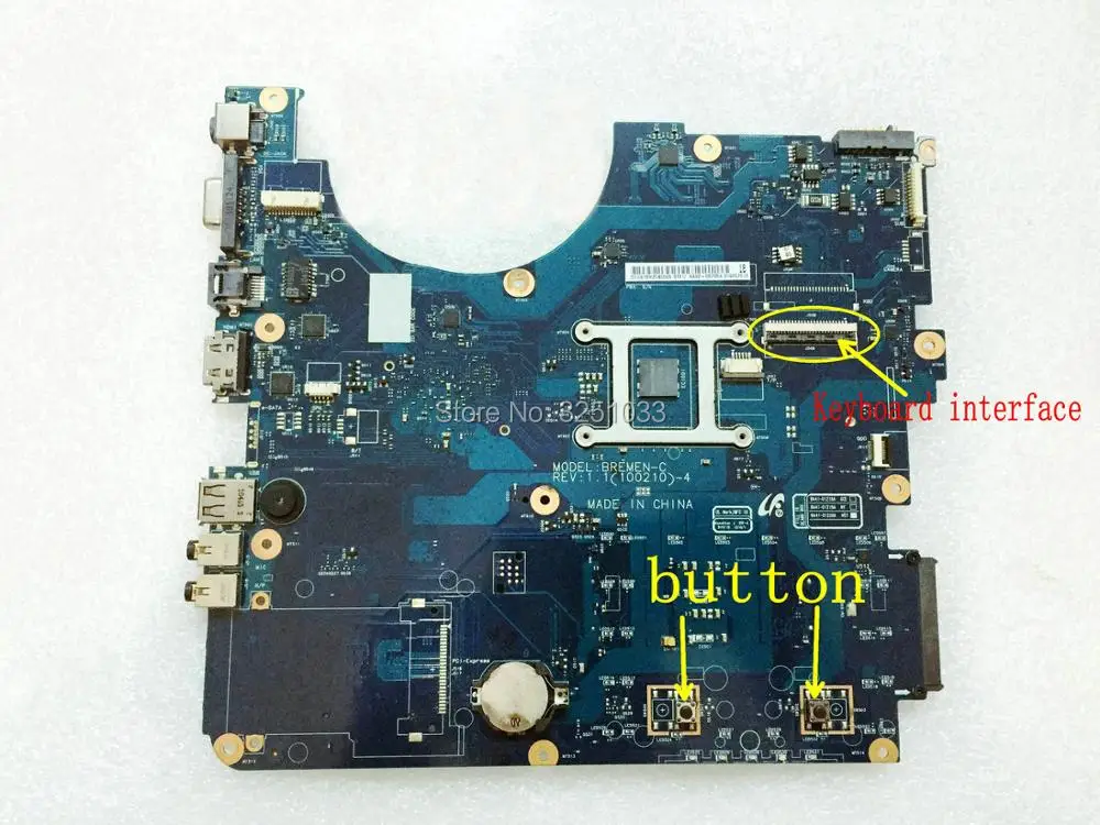 BA41-01219A نموذج BREMEN-C BA41-01220A BA41-01218A ل samsung NP-R540 R540 P530 اللوحة المحمول HM55 DDR3 فقط