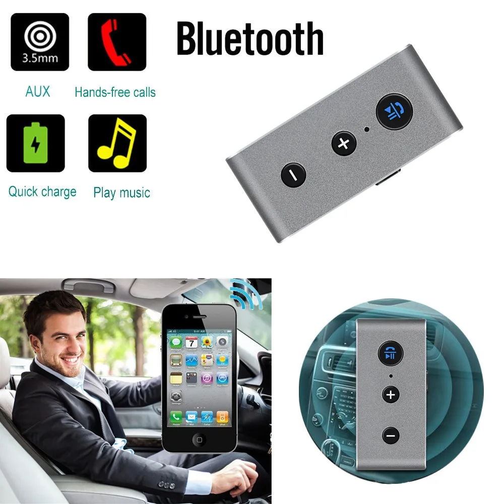 

Wireless Bluetooth 3.5mm AUX Audio Stereo Music Home Car Receiver Adapter Mic Accesorios de coche #YL5