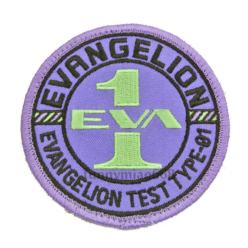 

EVA Proto Type-01 Embroidered Badge Patch Neon Genesis Evangelion Cosplay Backpack Bags Patches DIY Clothes Paste Appliques Gift