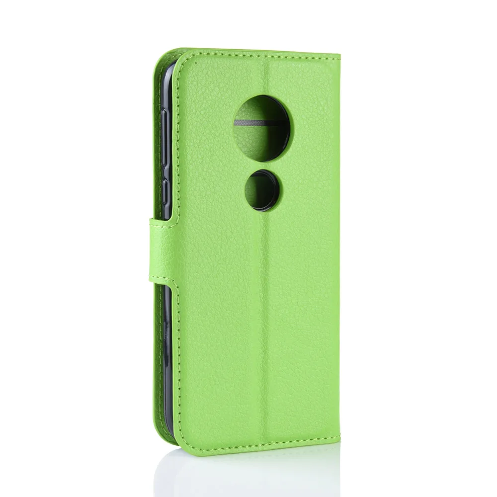 Чехол книжка из искусственной кожи с зернистой фактурой для Moto G7 Play For P40 Power