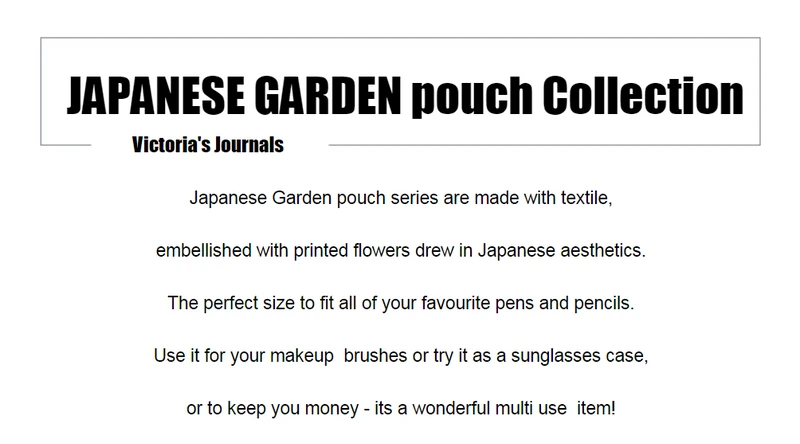 Японский сад мешок коллекция текстиль маленькие пухи японский садовый Карандаш Чехол сумка Etui