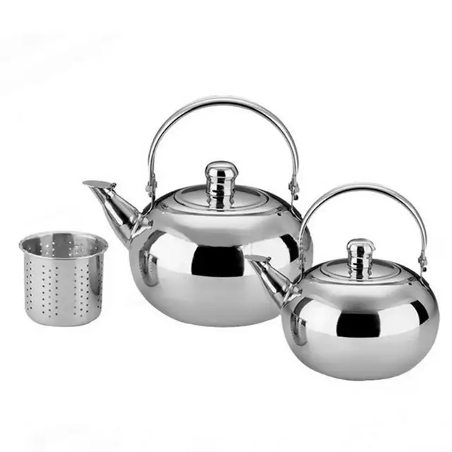 Best Price Stainless Steel Exquisite Kettle Teapot With Strainer Coffee Maker Anti-scalding Handle Design Heat Insulation And Anti-scalding Best Price Stainless Steel Exquisite Kettle Teapot With Strainer Coffee Maker Anti-scalding Handle Design Heat Insulation And Anti-scalding