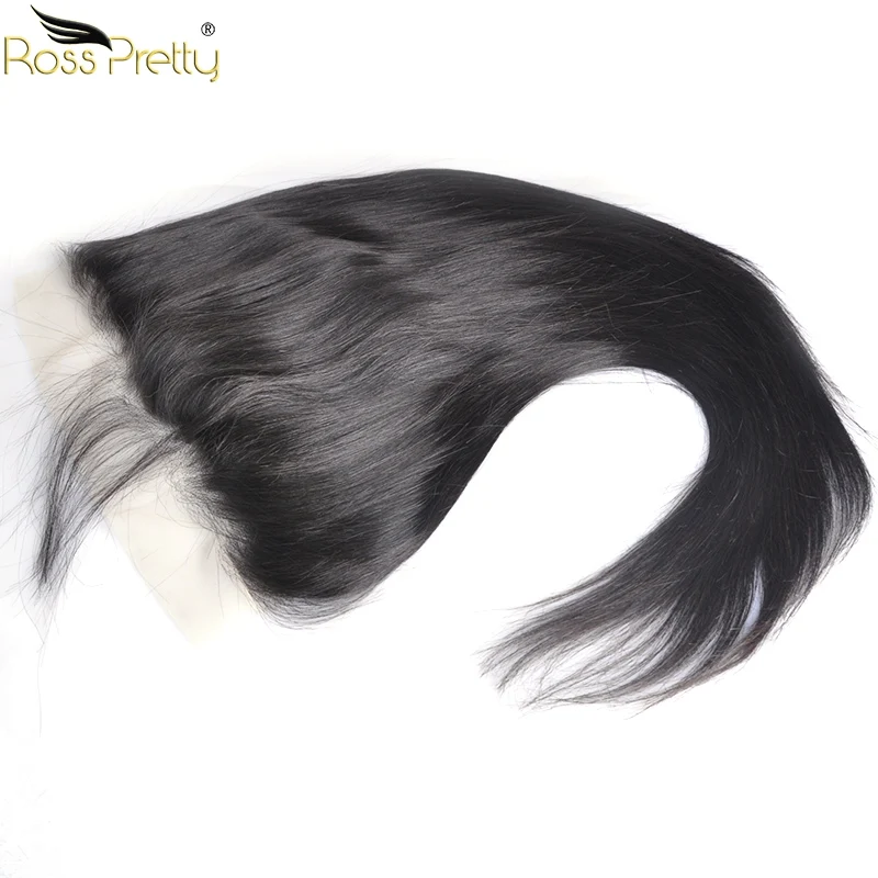  lace frontal Transparent Pre plucked Baby Hair 13x6 Lace Front human hair Closure Peruvian Remy Ros