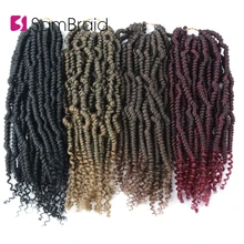 SAMBRAID Faux Locs Вязание крючком волос 24 пряди / пакет Passion Twist Синтетические красочные Лучший!