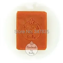 Ручной работы Келли шаблон Мини поделки мыло штамп Глава Печать с ручкой 40*45 мм(na032