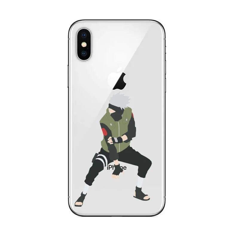 Cartoon Animated Naruto Soft Silicone transparent Phone Case Cover For Apple iPhone X 10 5 5S SE 6 6SPlus 7 7Plus 8 8Plus 5C