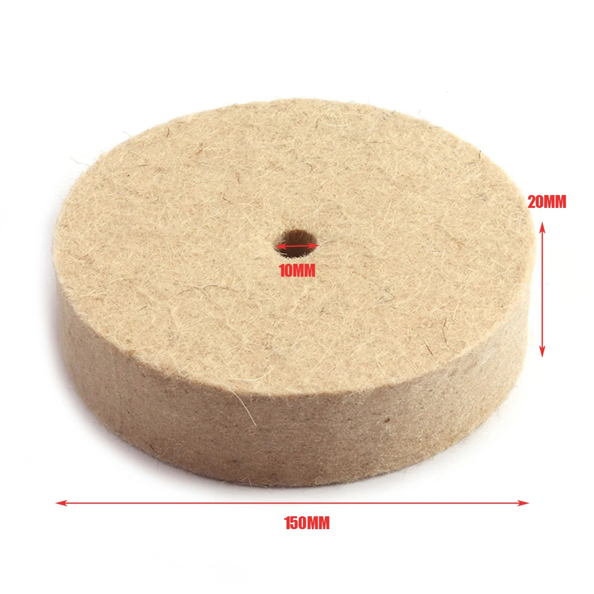2pcs 6inch Wool Felt Buffing Polishing Wheel Wood Metal Grinding Polishing Pad Multifunction Abrasive Tools