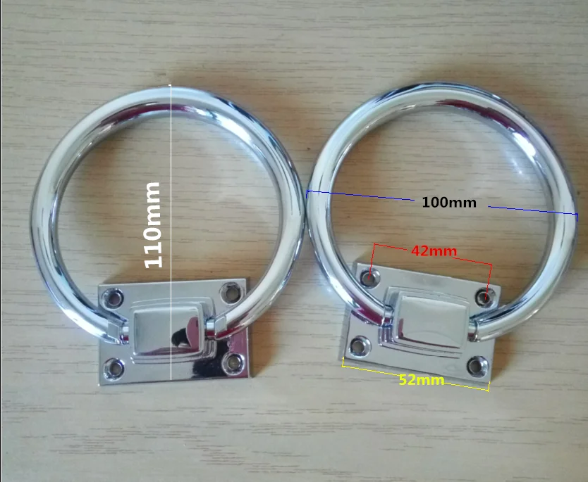 1 шт. кольцевой дверной молоток deurklopper кольцо ручки стула Хромированная ручка для стула