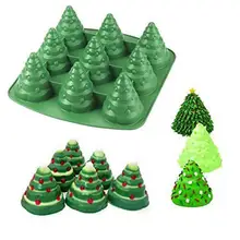1 шт., 3D формы, силиконовая форма для рождественской елки, торта, силиконовая форма для помадки, инструменты для украшения торта, печенье, шоколад, сделай сам