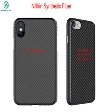 Nillkin synthetic fiber сотовый Чехол для телефона для apple iphone 11 Pro Max X XS XR 8/7/6/6S 7 Plus 8P 6P жесткий карбоновый PP задний Чехол