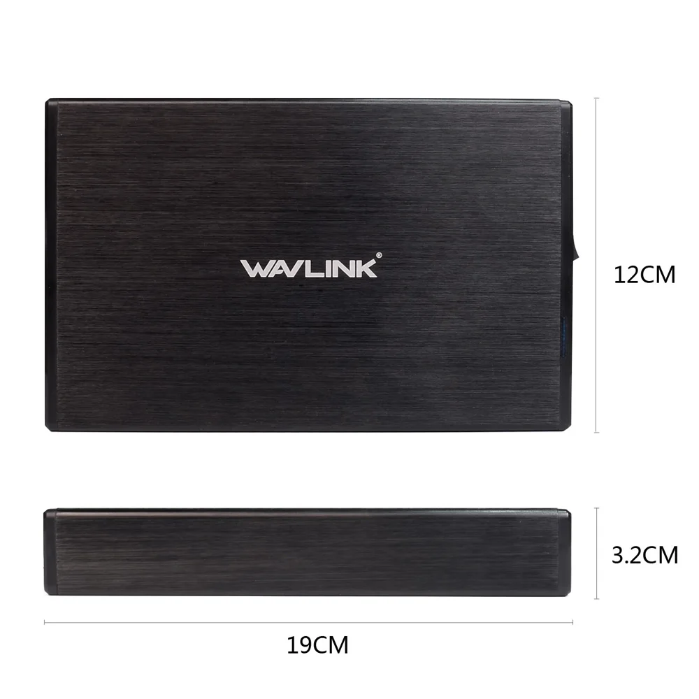 Корпус Wavlink HDD 3,5 SATA к USB 3,0 адаптер для жесткого диска корпус Hdd 3,5 корпус Sata к Usb для SSD диск HDD коробка поддержка UASP EU