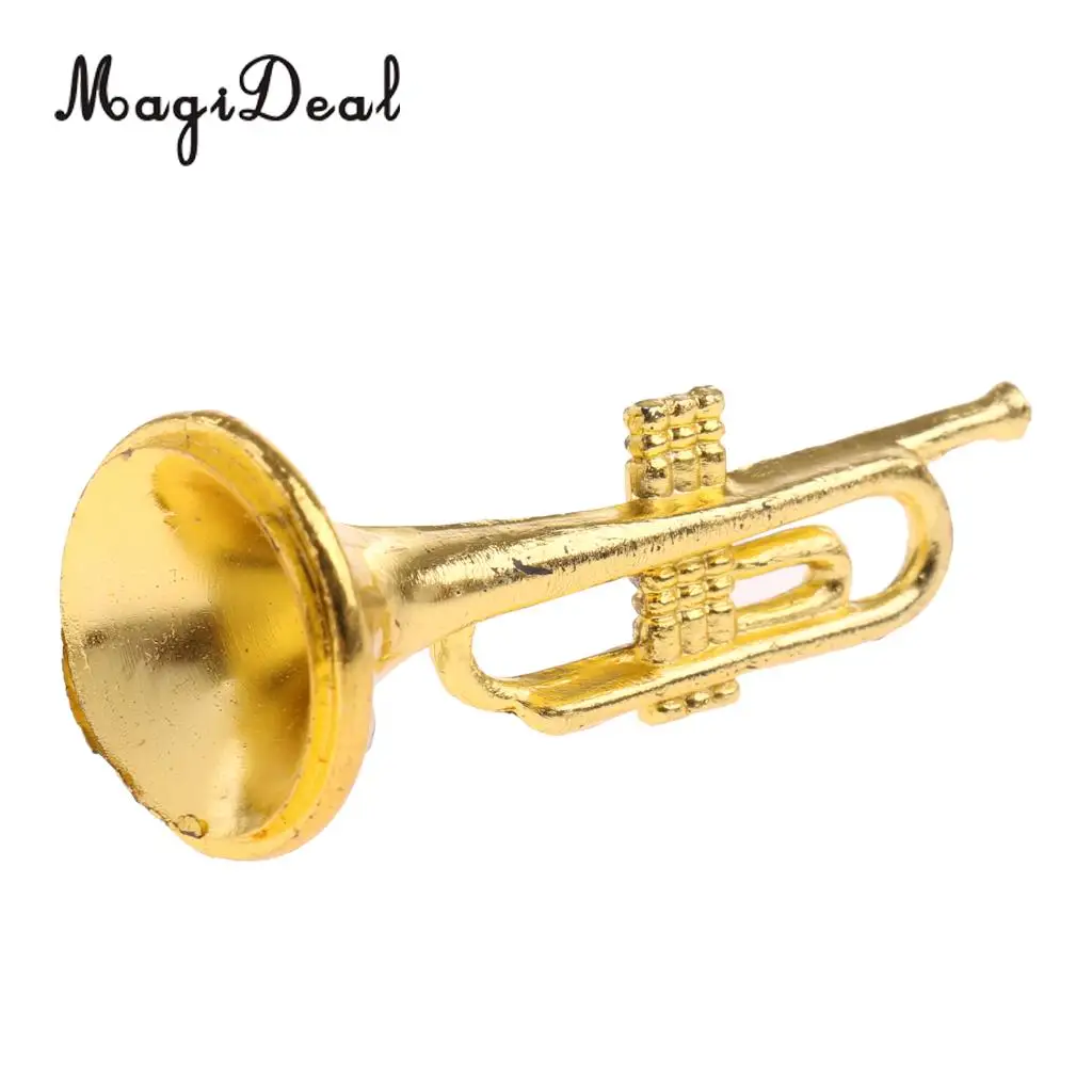 5Pcs/Set Miniature Musical Instrument Model for 1/12 Dollhouse Action Figures Display Living Room Office Decor Great Kids Gift