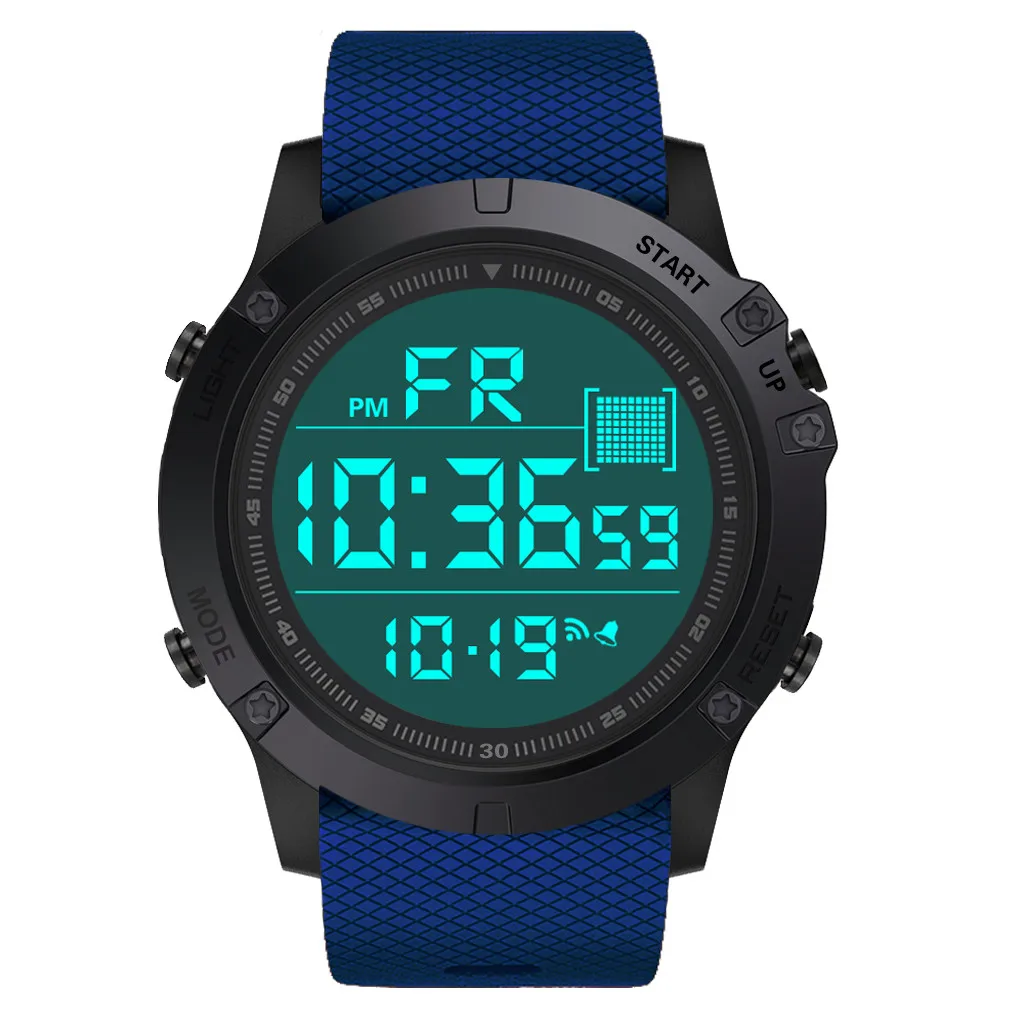 Часы мужские/женские спортивные часы водонепроницаемые светодиодные цифровые наручные часы Reloj de hombre Wd3 - Цвет: C