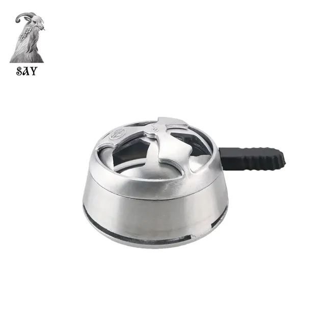 sy 1pcs stainless steel wire drawing shisha hookah bowl charcoal