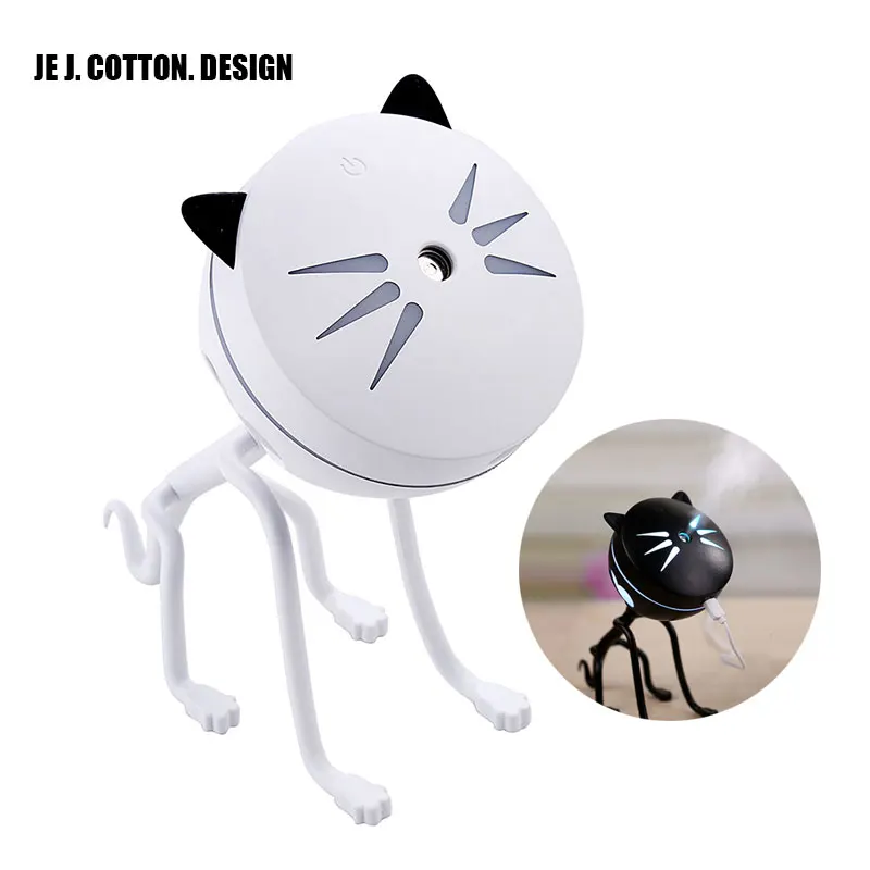 

150ML Cat USB Humidifier Ultrasonic Car Air Freshener Home Aromatherapy Diffusers Air Purifier Mini Air Water Led Bulb Diffuser