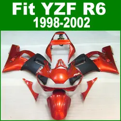 Красный Обтекатели для Yamaha R6 98 1998 2002 топ продаж обтекатель комплект (Burnt Orange) ll06