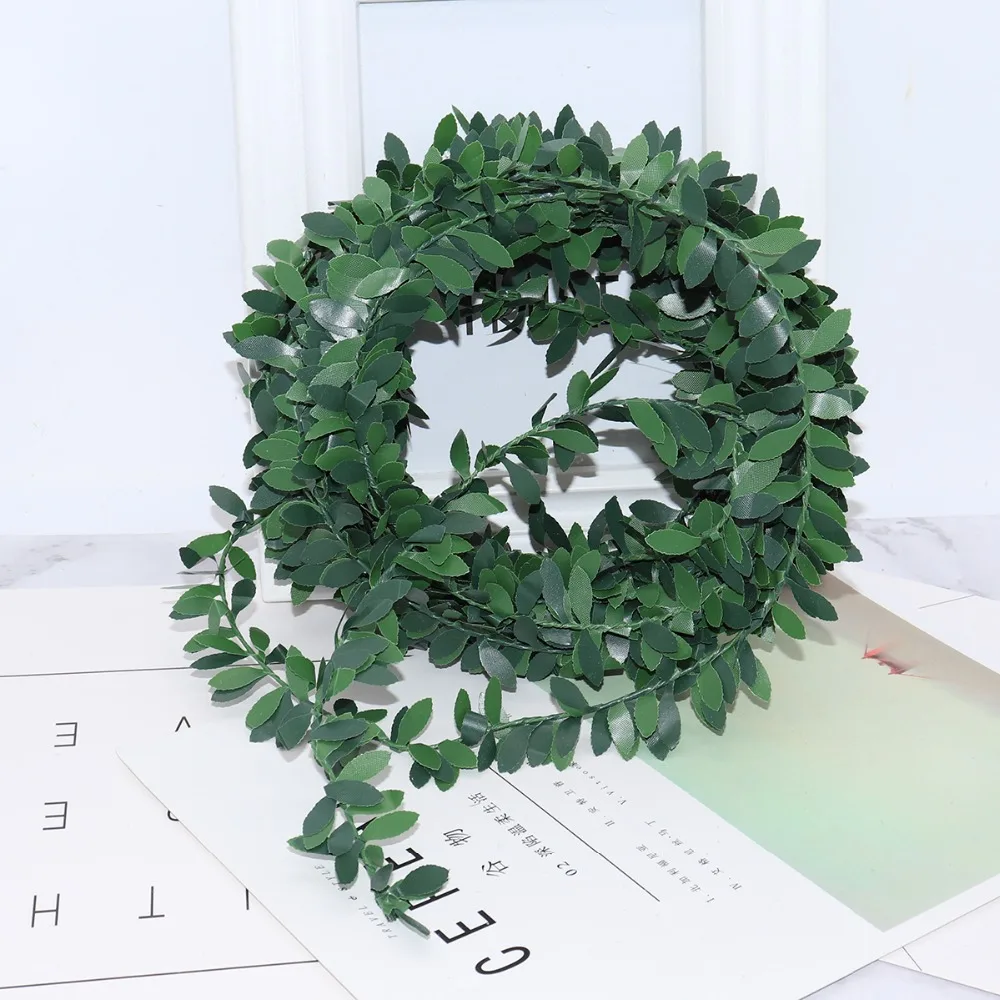 2m-artificial-flowers-rattan-Leaf-Nylon-Iron-Wire-DIY-wreath-Accessory-For-Wedding-Car-Decoration-garland(6)