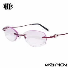 Новинка, мощные линзы, нержавеющая сталь, gafa, металл, высокое качество, без оправы, алмазная обрезка, очки для чтения, женские