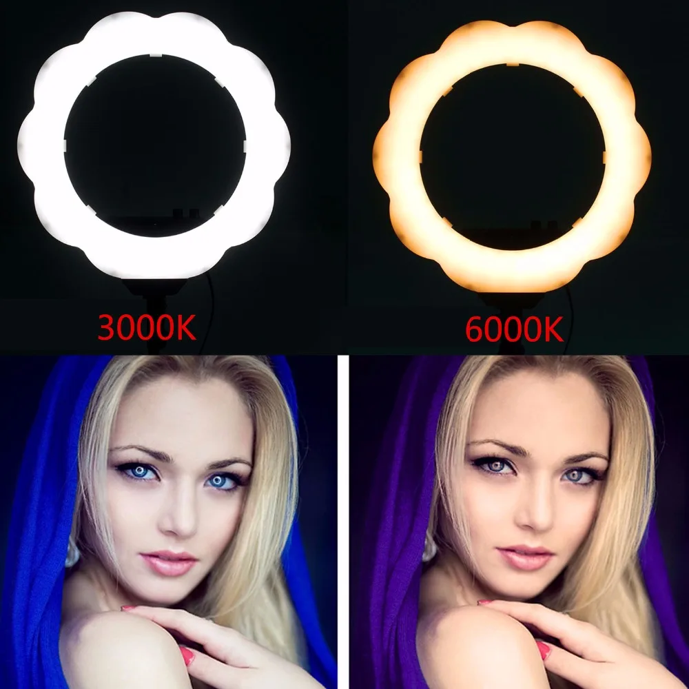 productimage-picture-eachshot-es384-bi-color-ring-led-video-light-fill-light-with-makeup-mirror-384pcs-smd-leds-2700-lumens-3000k-6000k-color-temperature-ra95-98666