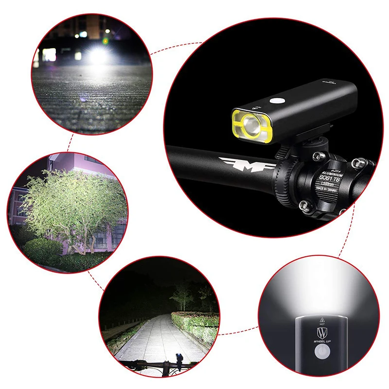 Perfect Dropshipping USB Rechargeable Bike Light Front Handlebar Cycling Led Light Battery Flashlight Headlight Bicycle Accessories 17