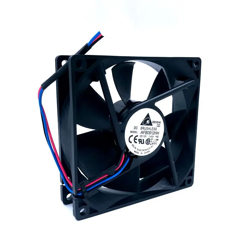 AFB0912HH Для delta Brand new 9225 3 контактный 12В 0.40A(0.23A) 3200 об/мин 80CFM компьютерный серверный