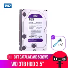 Western Digital наблюдения диск WD Purple 3 ТБ SATA 6,0 ГБ/сек. 3,5 «жесткий диск для CCTV камера AHD DVR IP камера NVR WD30EJRX