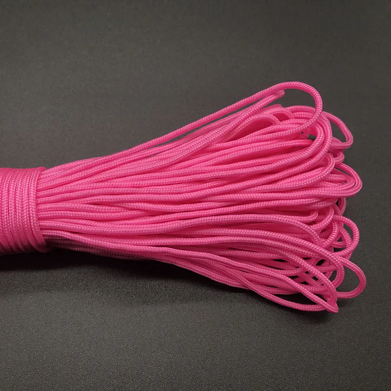 IQiuhike 100 الألوان Paracord 2 ملليمتر 100 قدم ، 50FT واحد حامل النوى Paracord حبل Paracorde الحبل لصنع المجوهرات بالجملة