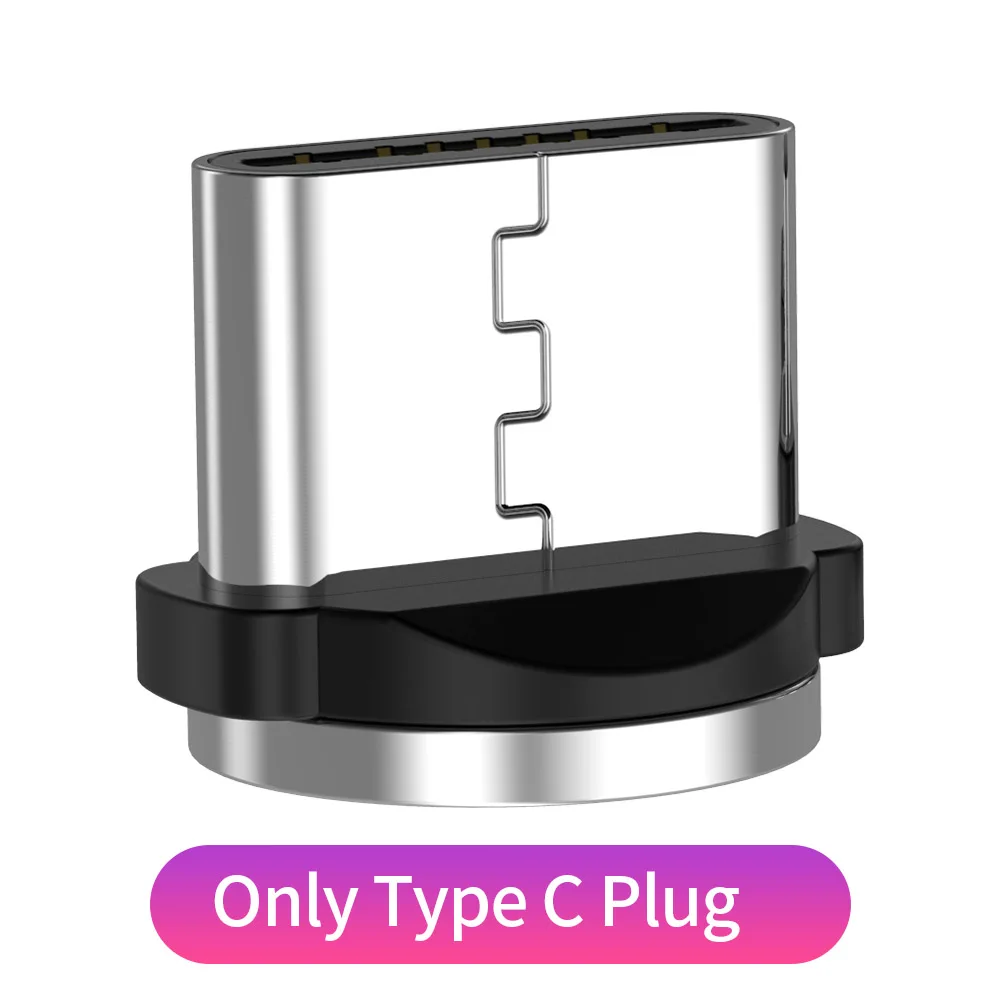 YBD 2 м 1 м l-тип Магнитный зарядный кабель Micro usb type C кабель для iPhone к USB шнур для iPhone Магнитный зарядный провод для iPhone X - Цвет: 1pc type-c plug