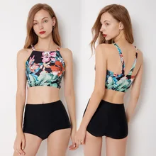 Сексуальное деление бикини женский купальный костюм с высокой талией купальник Производители продажи оптом и г-н ни для 9037