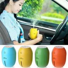 Car air freshener Creative Lemon Style USB Ultrasonic Car Humidifier With Colorful Led Light 180ML Essential Oil Aroma Diffuser