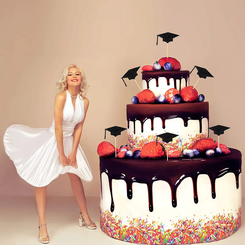 Выпускные аксессуары для фотостудии вечерние колпачки кексов 12 шт. 2019