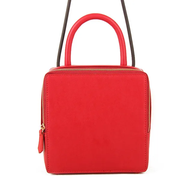 Buy Female High Quality Square Shape Bag Women Split