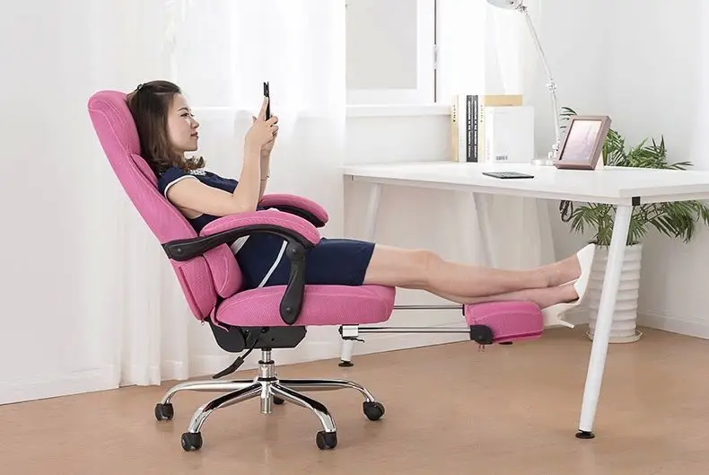 Офис Босса стул с подножкой компьютер для дома табурет Черный Коричневый Серый Розовый ect Цвет Бесплатная доставка