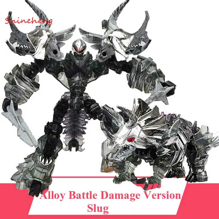 

SHINEHENG Deformation Movie 4 Triceratops Slug Robot Dinosaur Model ABS&Alloy Action Figure Toy Boy Gift Battle Damage Version