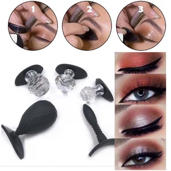 

Magic Eyeshadow Makeup Applicator Silicon Eye Shadow Stamper Exquisite Soft Silicone Pad Portable Durable Makeup Tool TSLM2