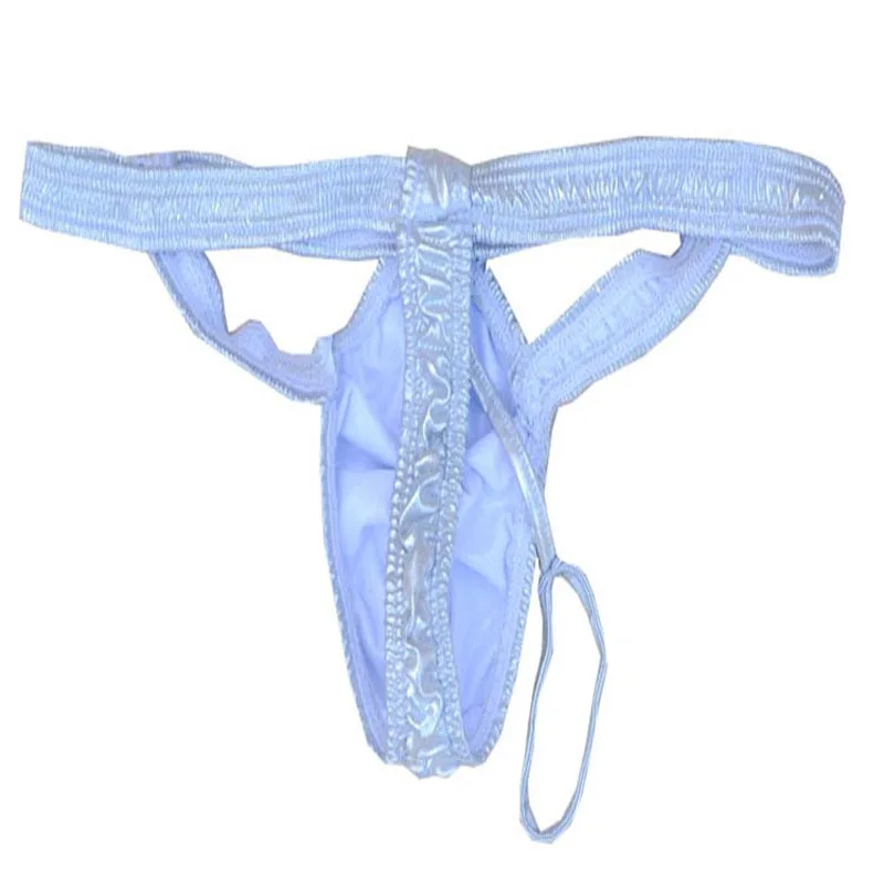 Sexy Lingerie Wet Look Sissy Men's Open Back T-Back Bulge Pouch Thong Bikini G-string Briefs Club Underwear Hot Underpants american eagle boxer briefs