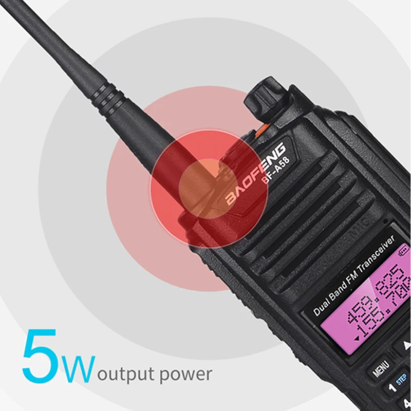 Baofeng A58 рация IP67 водонепроницаемая двухсторонняя радиостанция 5 Вт
