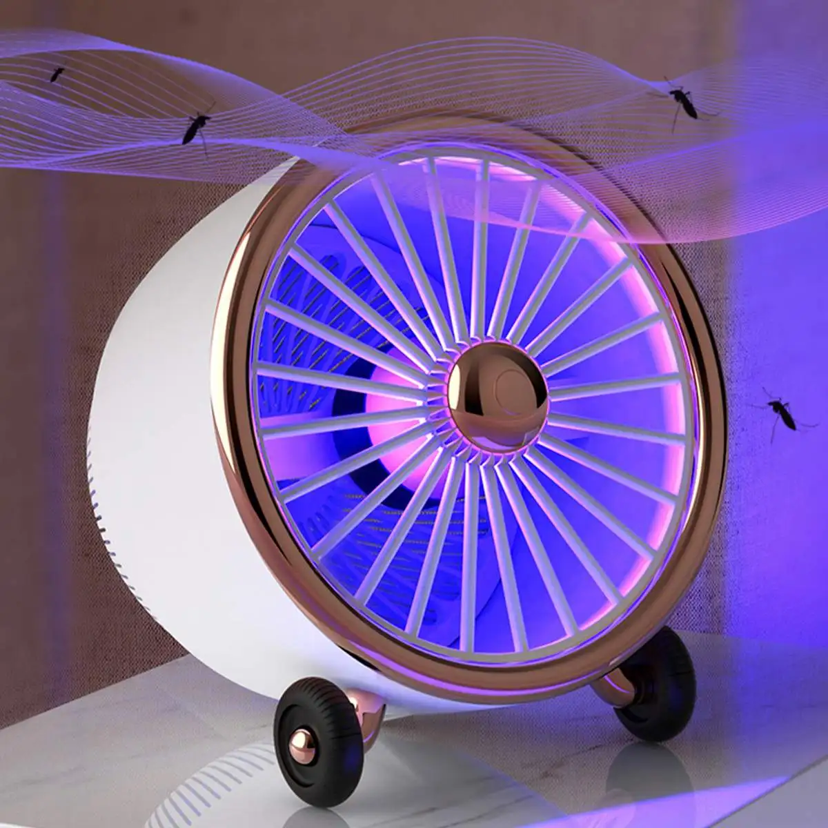 

USB Electric Mosquito Killer Air Conditioner Fan Fly Bug Zapper Insect LED UV Light Trap Lamp Pest Controll Mosquito Repellent