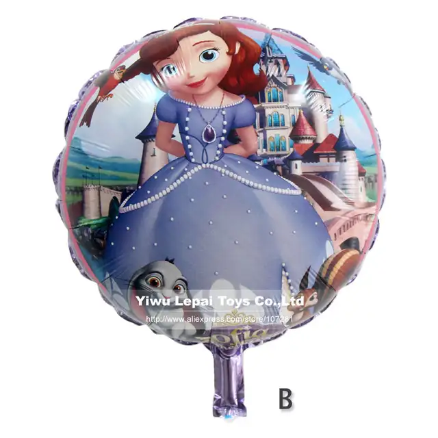 Online Shop 10pcs 18 Inch Princess Sofia Foil Balloons Cartoon