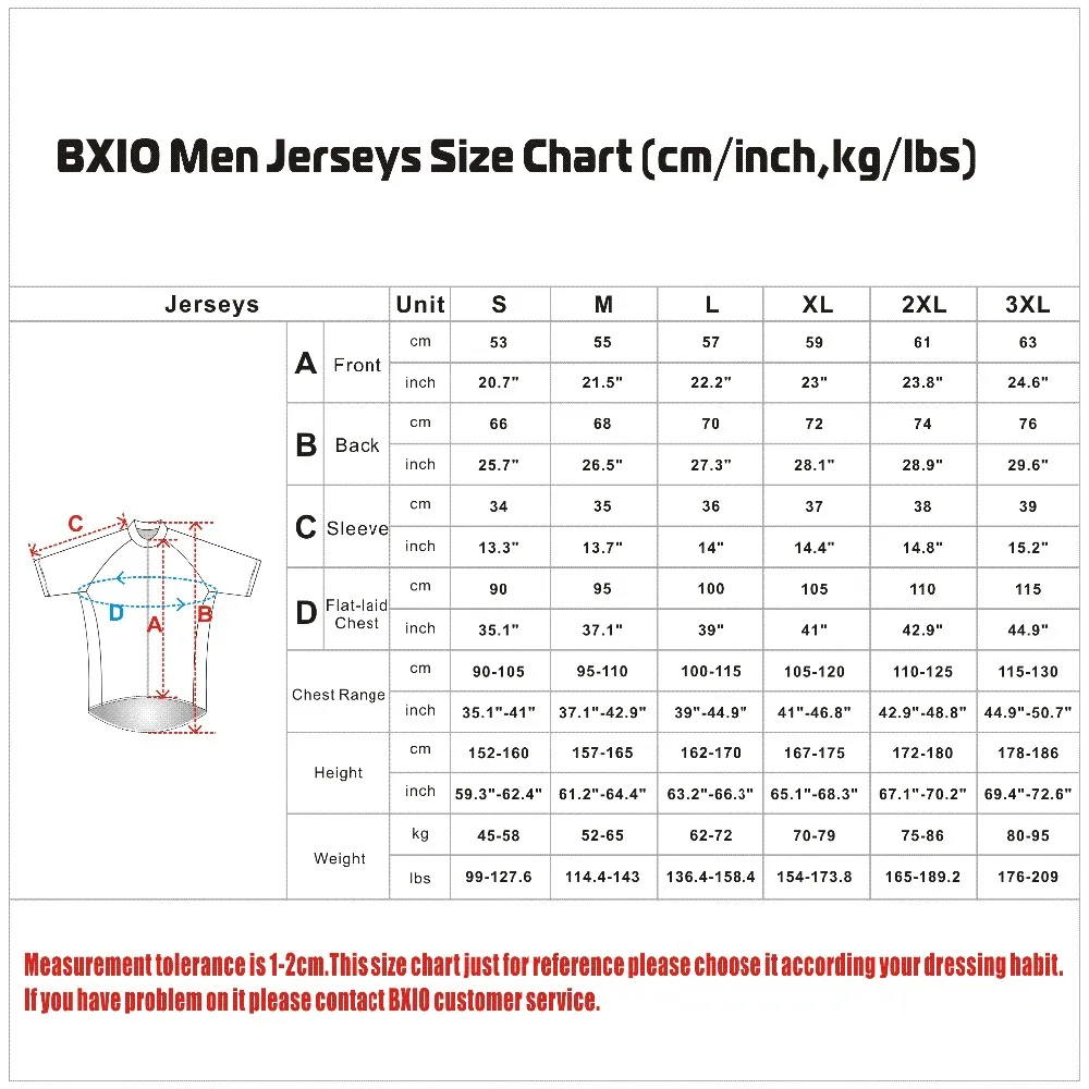 Men Jersey Size
