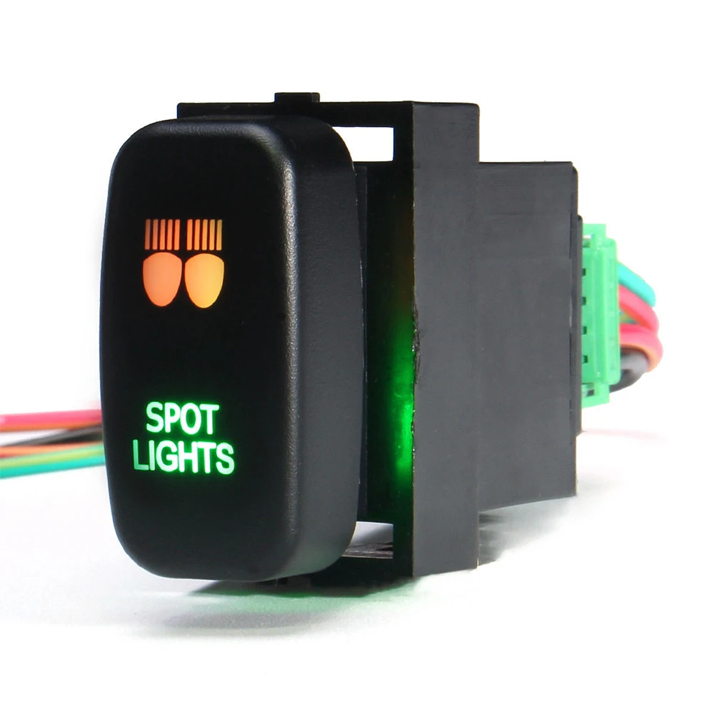 

T10 Laser Push Button Fog Light Push Button Switch LED Bar Light Car Auto ON-OFF Single Button Switch For Mitsubishi Mirage