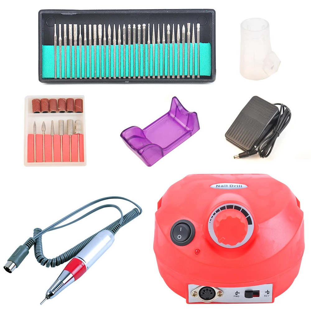 Pro electric nail art boor file bits machine manicure kit professionele salon thuis nail gereedscha