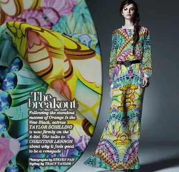 

A riot of colours and silk printing skirt dress shirt dress fabric material