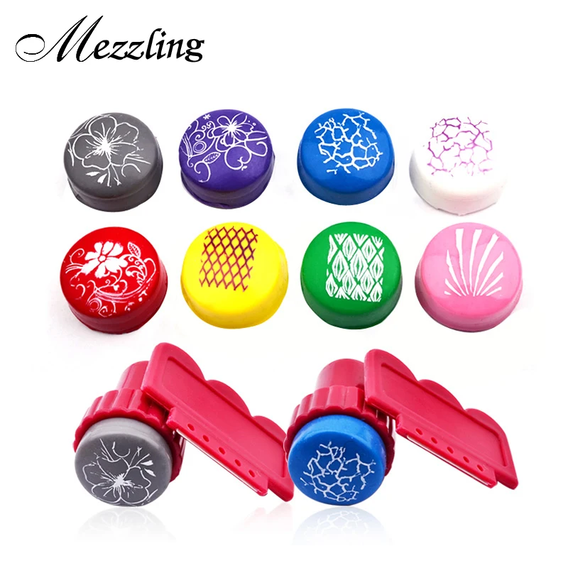 Diy Nail Stamper 2106 NEW 1pcs 2.8cm Transparent DIY Nail Art