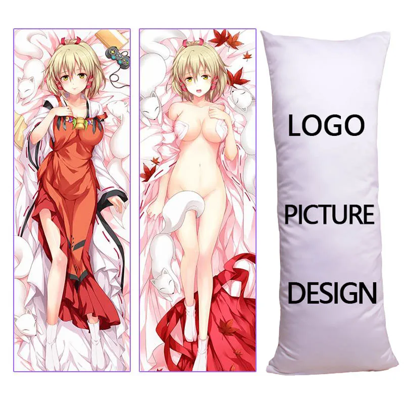 Любовь лисы Аниме Dakimakura длинная подушка Большая жизнь Подушка обнимающая тело индивидуальный принт Свадьба для сна Прямая поставка - Цвет: Pillow - YCDS002