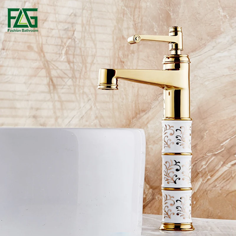 Смеситель для раковины FLG Gold faufauусиление платформы Mixer 154-22G | Обустройство дома