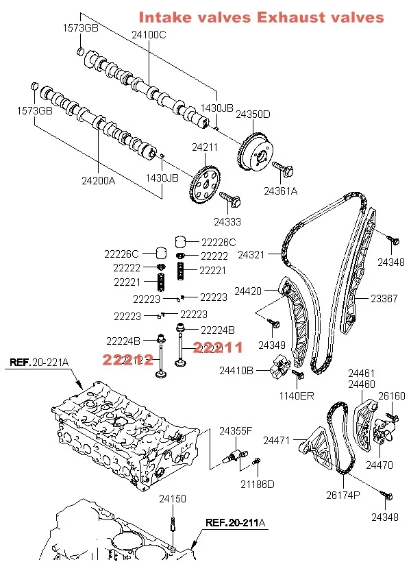 Впускные клапаны выпускные для VW Beetle Golf Polo Touran Passat A1 A2 036109601 л 036109611 L4 16 в 1999 S 2008 K