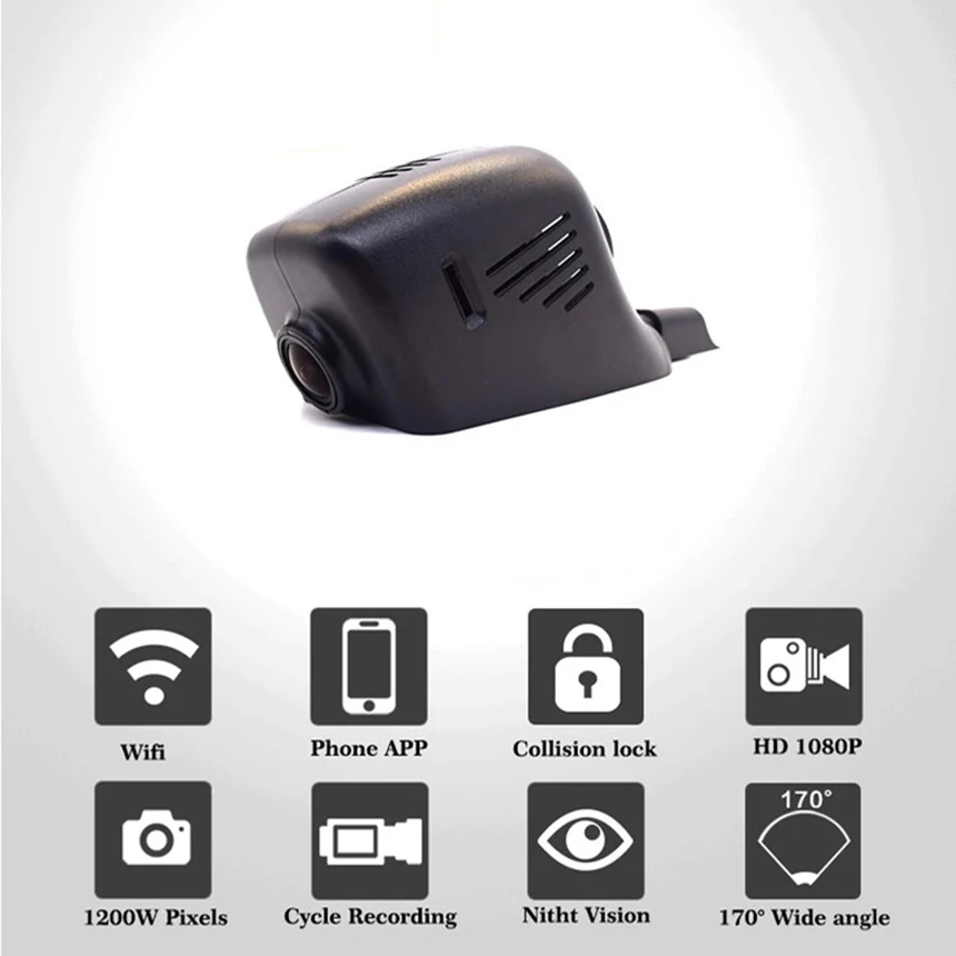 For Ford Focus / Car DVR Mini Wifi Camera Driving Video Recorder Black Box / Novatek 96658 Registrator Dash Cam Night Vision