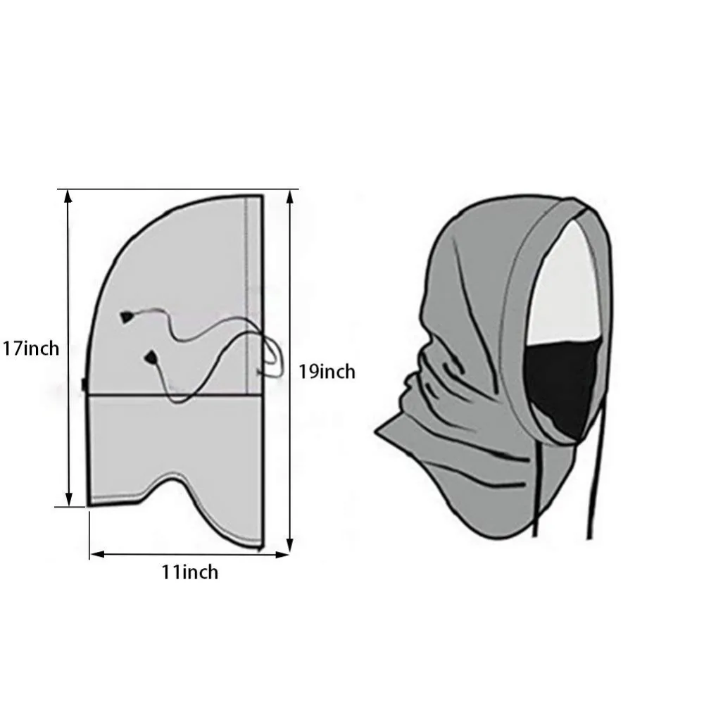Зимняя шапка для пар, тактическая Балаклава, лыжная маска для лица, флисовая шапка с капюшоном, Спортивная маска, теплая ветрозащитная теплая шапка для мужчин и женщин