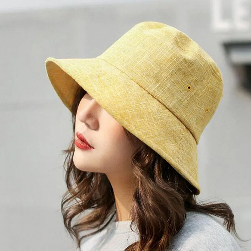 BINGYUANHAOXUAN Puli Women's Packable Fisherman Bucket Hat Outdoor Hat